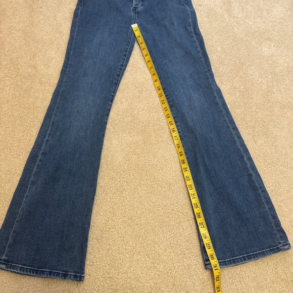 Pilcro Dark Blue Flare Jeans - Picture 12 of 13